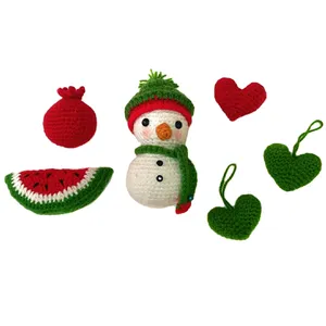 دکوری بافتنی مدل یلدا مجموعه ۶ عددی