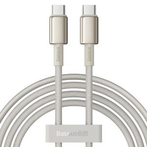 کابل تبدیل USB-C بیسوس مدل Tungsten Gold (100W)به طول 2 متر