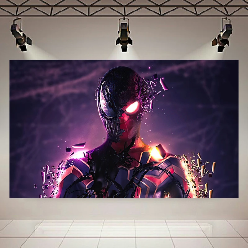 تابلو بوم طرح مرد عنکبوتی مدل Spider Venom کد AR2930