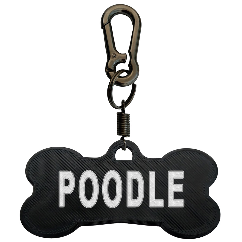 پلاک شناسایی سگ مدل poodle