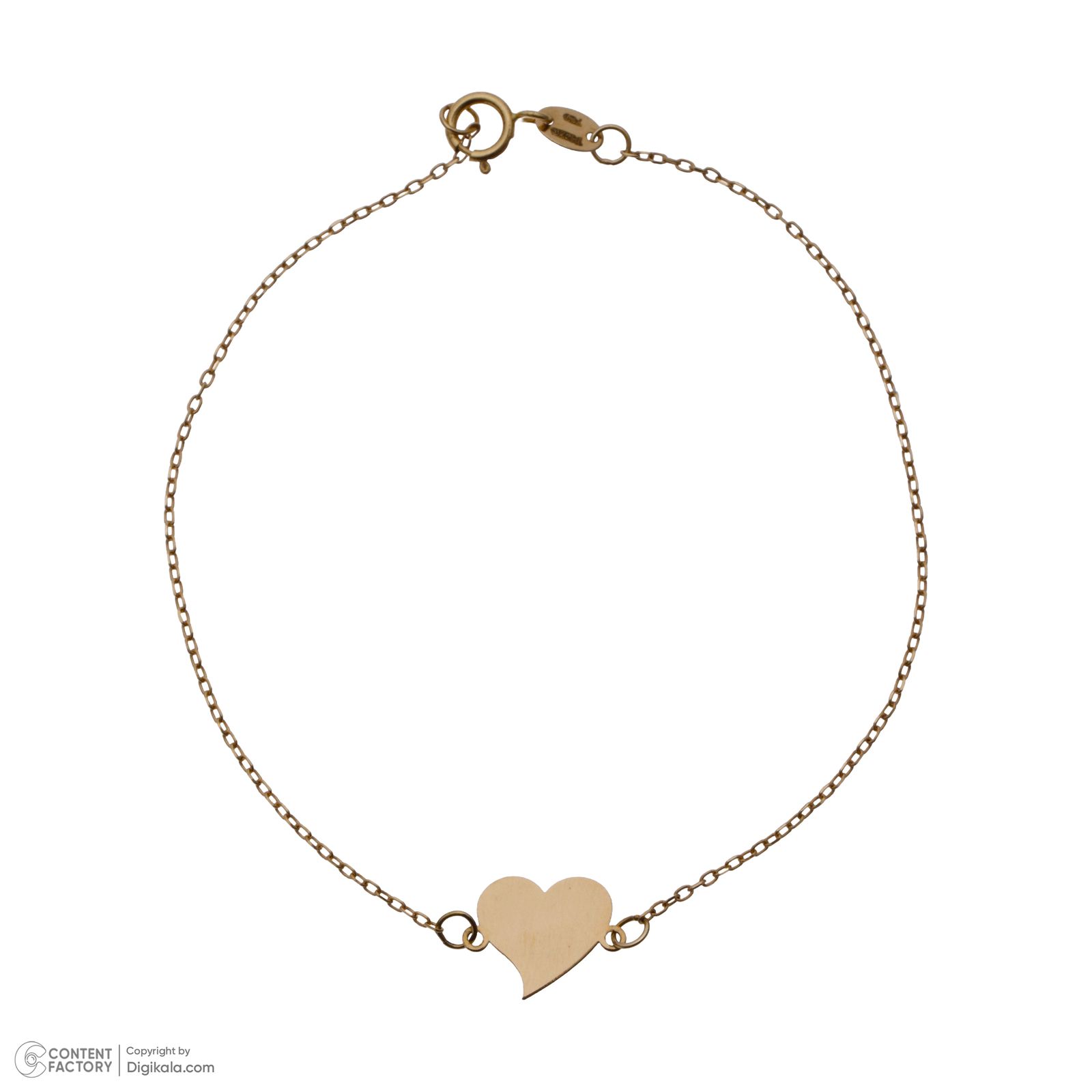 دستبند طلا 18 عیار زنانه مایا ماهک مدل MB1612 طرح قلب -  - 2