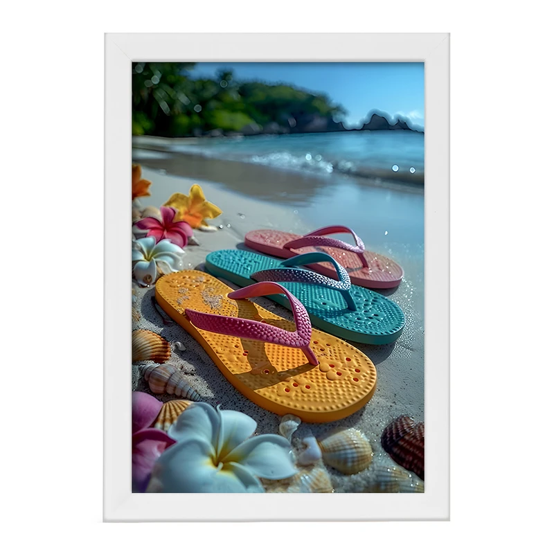 تابلو خندالو مدل ساحل و تابستان کد F11572