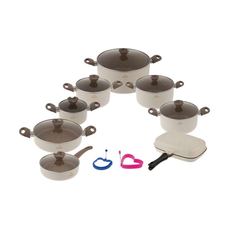 سرویس پخت و پز 17 پارچه وون طرح ترک مدل 02