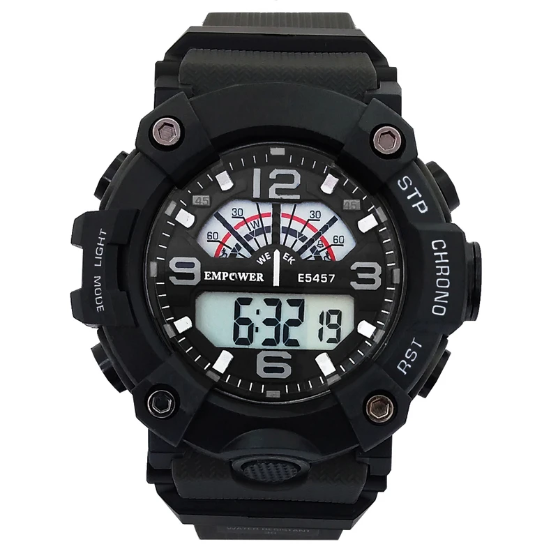 ساعت مچی دیجیتال مردانه امپاور مدل ورزشی اسپرت چراغدار کد 88