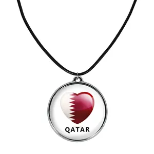 گردنبند خندالو مدل پرچم قطر کد 2044020435