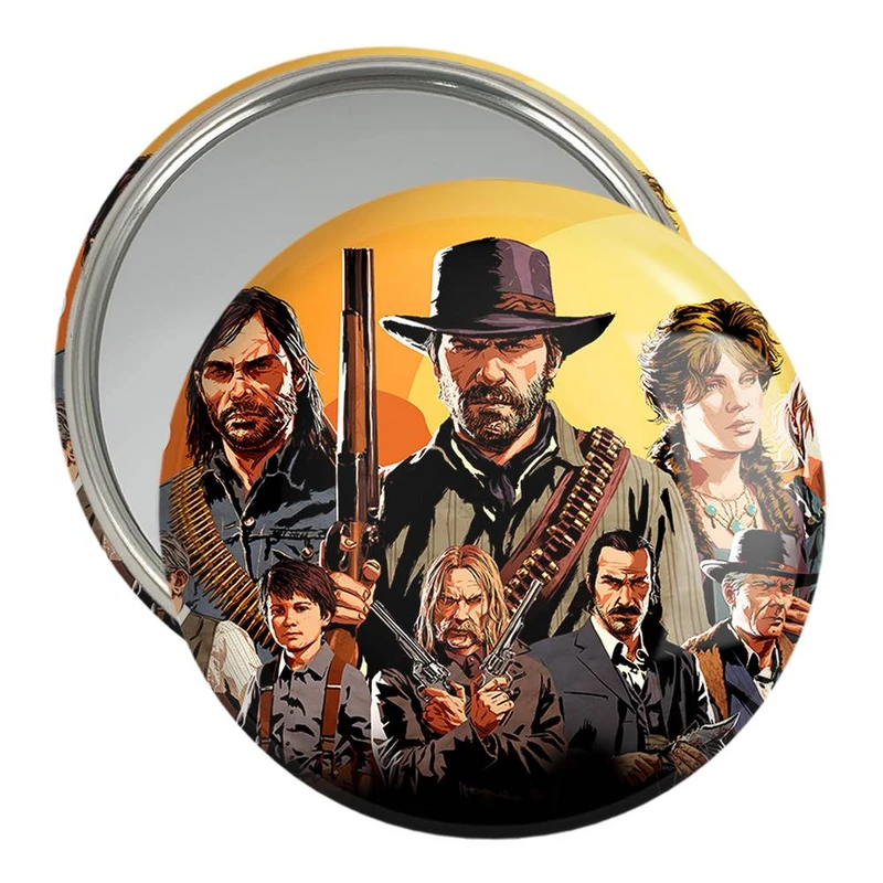 آینه جیبی خندالو مدل رد دد Red Dead  کد 10290