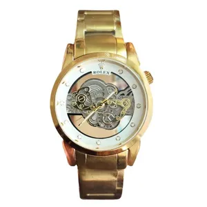 ساعت مچی عقربه‌ای مردانه رولکس مدل موتور پیدا پشت شیشه ای