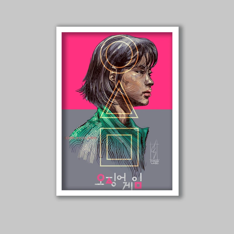 تابلو مدل سریال بازی مرکب Squid Game کد LA-G10808