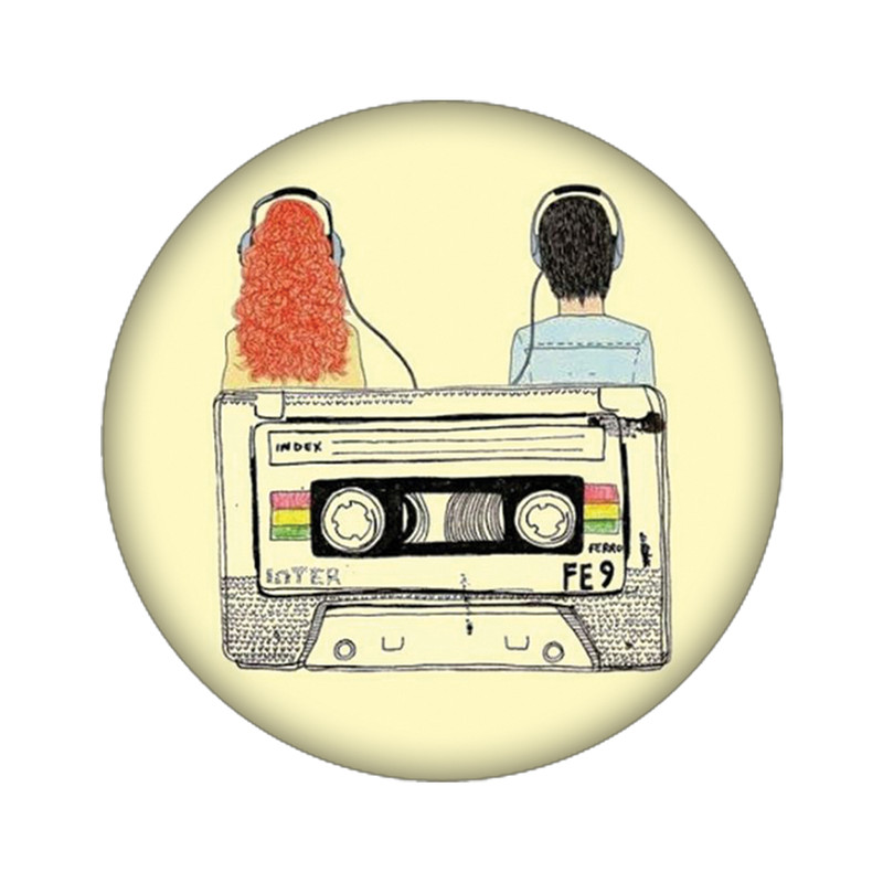 استیکر تزئینی موبایل مدل نوار کاست کد 3124