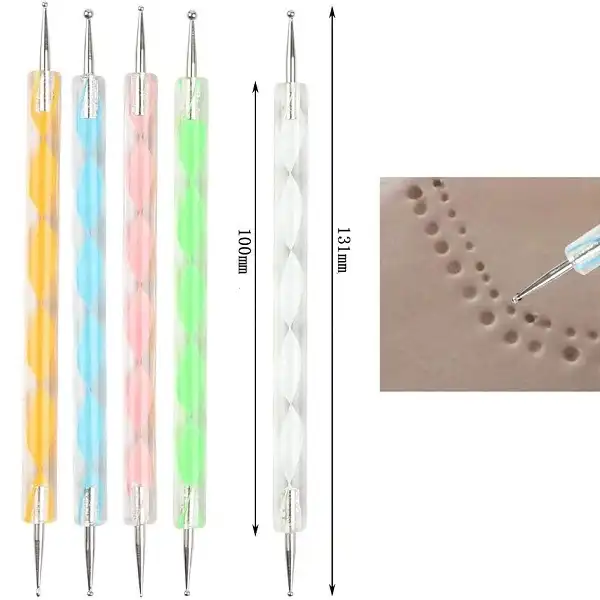 ابزار سفالگری به گز مدل داتینگ مجموعه 5 عددی