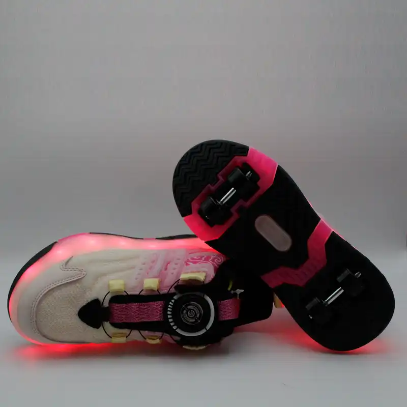 کفش اسکیتی بچگانه بی کی جی کیدز مدل چراغ دار کد 4225