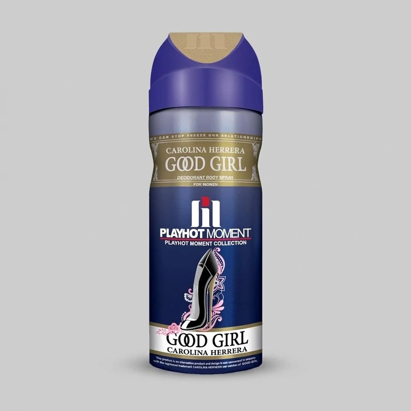 اسپری خوشبو کننده بدن زنانه پلی هات مومنت مدل CAROLINA HERRERA GOOD GIRL حجم 200 میلی لیتر