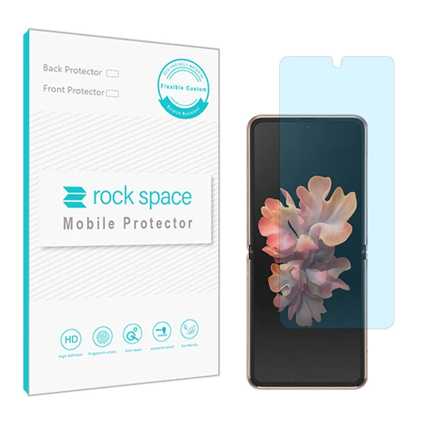 محافظ صفحه نمایش آنتی بلو راک اسپیس کد BLU مناسب برای گوشی موبایل سامسونگ Galaxy Z Flip 5G