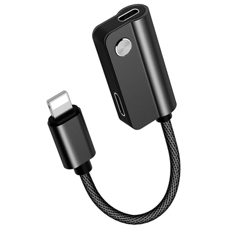 مبدل 1 به 2 لایتنینگ به جک 3.5mm مدل TA-CH