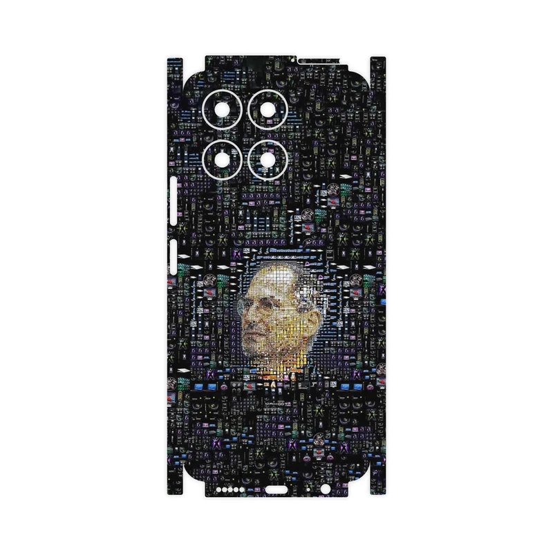 برچسب پوششی ماهوت مدل Collage of Steve Jobs 2-FullSkin مناسب برای گوشی موبایل آنر X6a