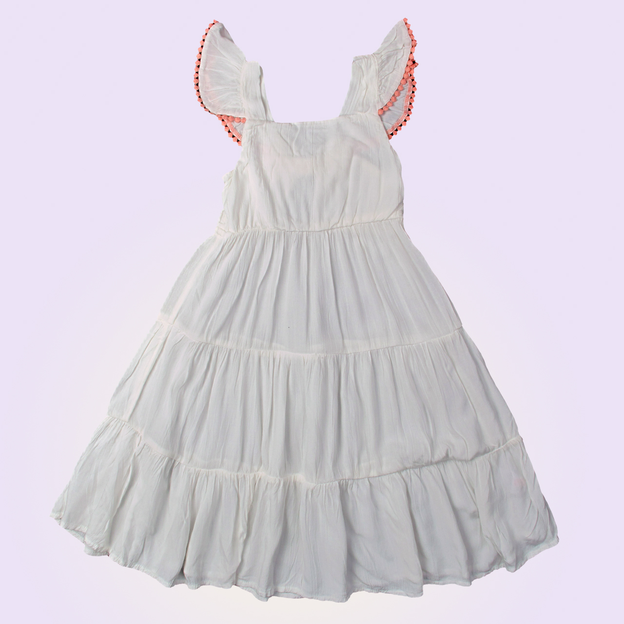 پیراهن دخترانه تی یو مدل آستین پروانه ای