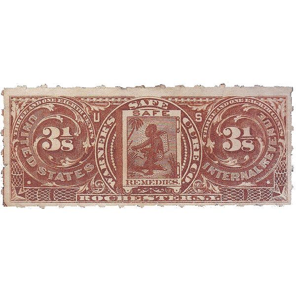 تمبر یادگاری مدل مهر نخورده مالیاتی سال 1861 کد RS305