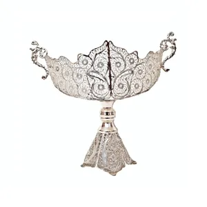 کشکول ملیله کاری طرح پایه دار