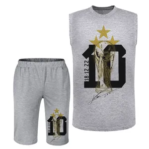 ست تاپ و شلوارک مردانه مدل A478 10 رنگ طوسی