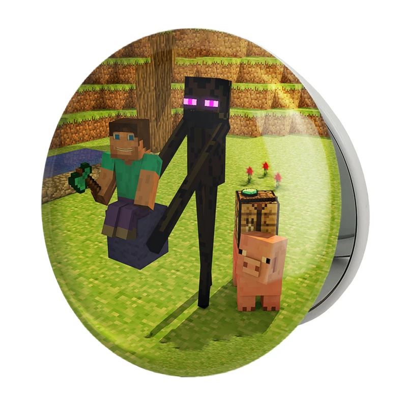آینه جیبی خندالو طرح بازی ماینکرافت Minecraft مدل تاشو کد 23231 