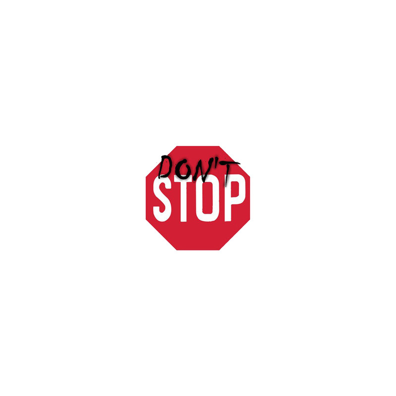 استیکر تزئینی موبایل و تبلت لولو مدل DONT STOP کد 70
