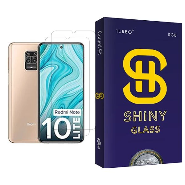 محافظ صفحه نمایش آتوچبو مدل Shiny Glass MIX002 مناسب برای گوشی موبایل شیائومی Redmi Note 10 Lite بسته دو عددی