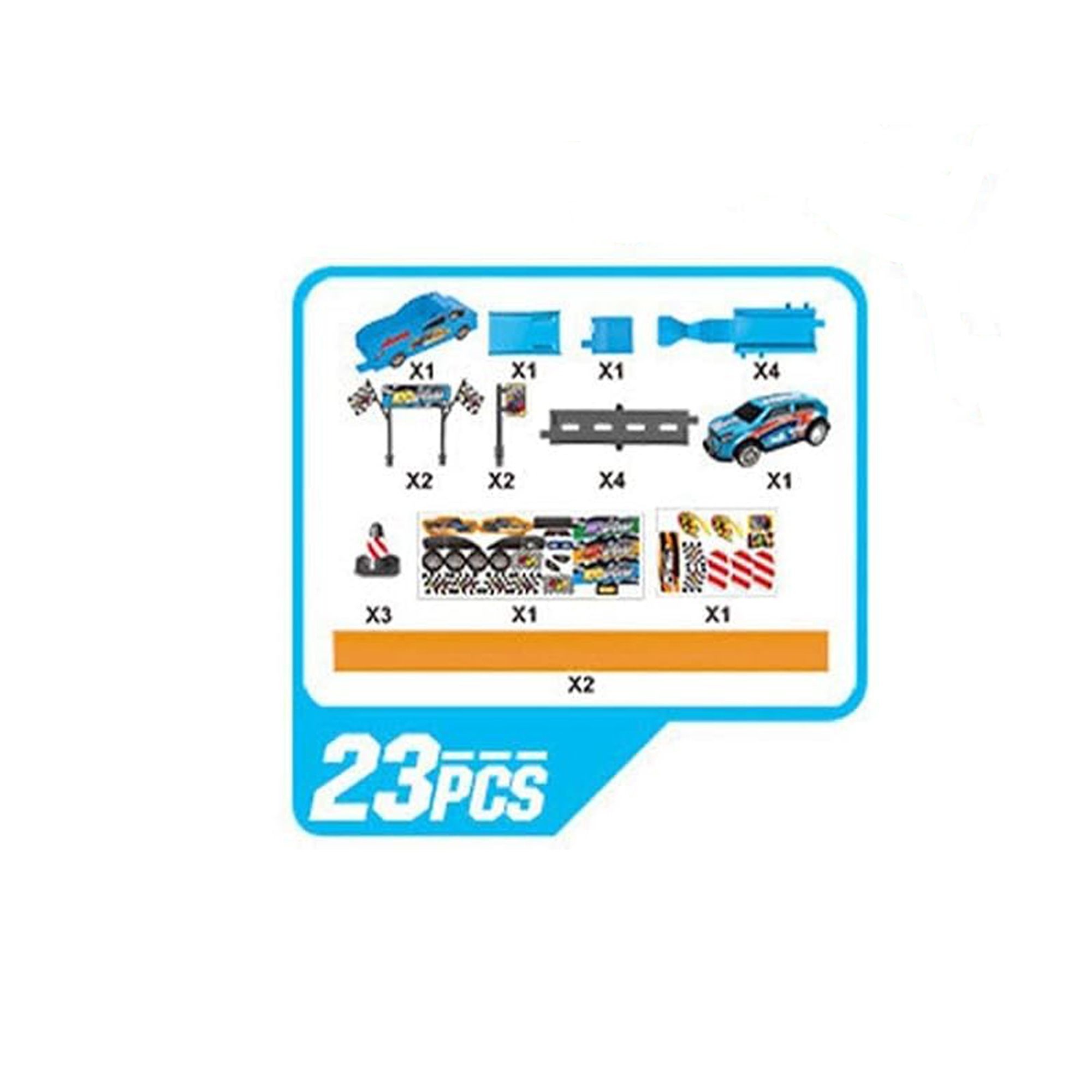 کیت ماشین بازی مدل ریسینگ دو قوس کد 715