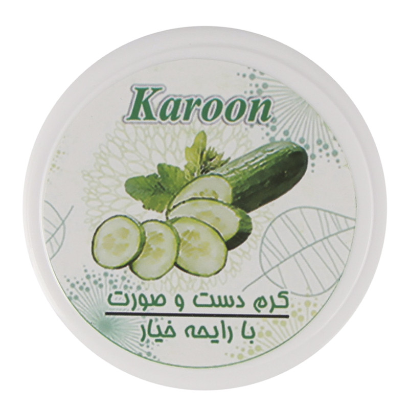 کرم مرطوب کننده کارون مدل خیار حجم 100 میلی لیتر