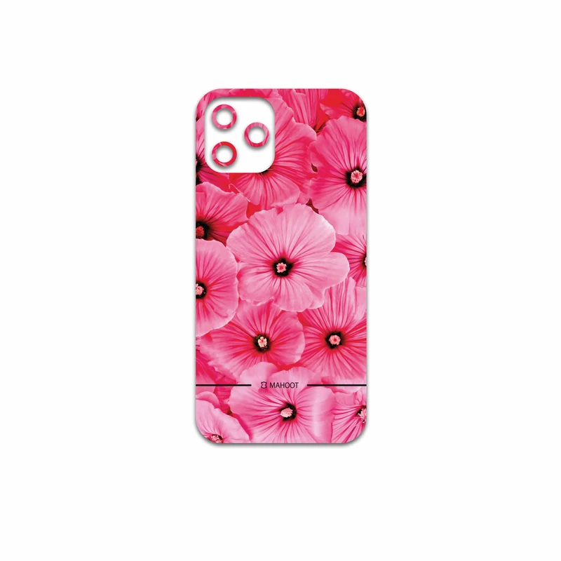 برچسب پوششی ماهوت مدل Pink-Flower مناسب برای گوشی موبایل اپل iPhone 12 Pro