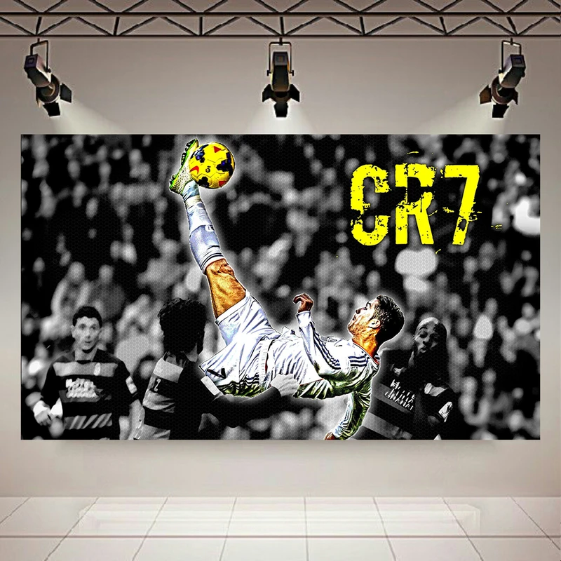 تابلو بوم طرح کریستیانو رونالدو مدل قیچی برگردان CR7 کد AR31180