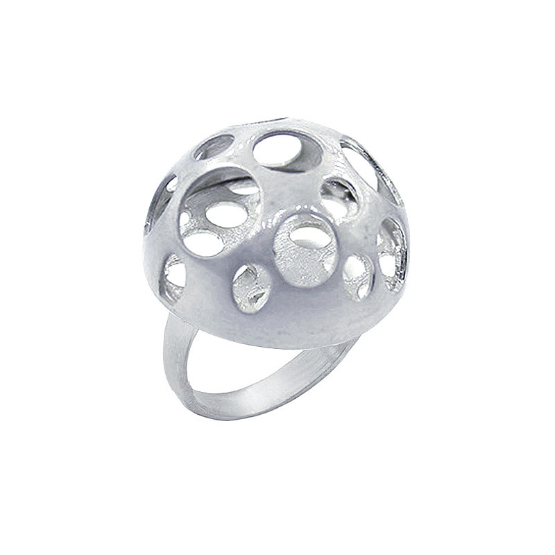 انگشتر نقره زنانه مدل کره ماه