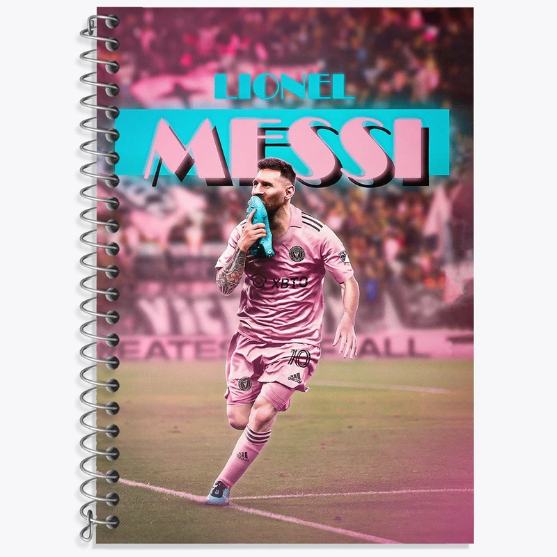 دفتر لغت 50 برگ خندالو طرح لیونل مسی کد 36440