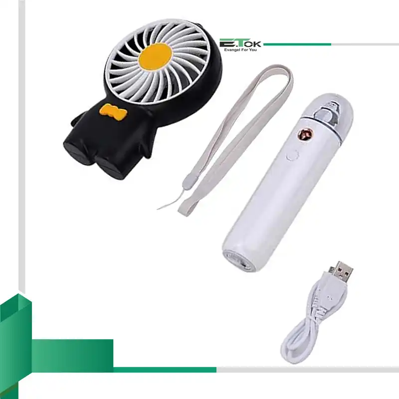 پنکه شارژی ایتوک مدل Polar Life به همراه دستگاه بخور