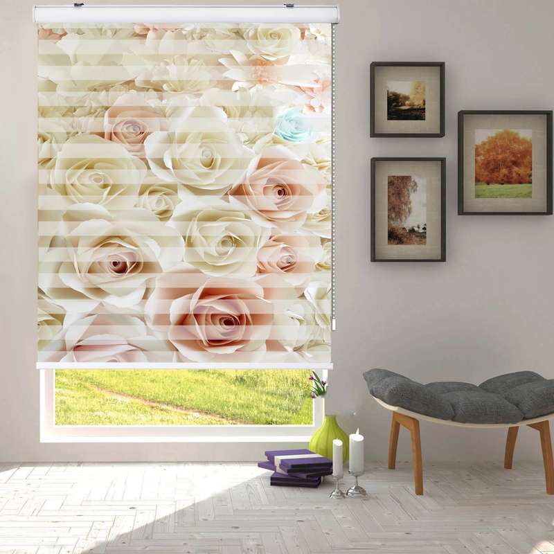 پرده زبرا زیو طرح 3D004 سایز 135x180 سانتی متر