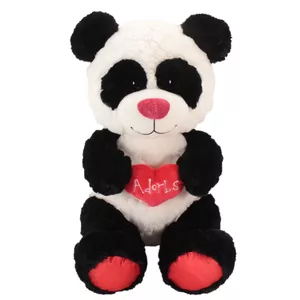 عروسک طرح خرس پاندا مدل Animal Adventure Panda کد SZ13/1068 ارتفاع 40 سانتی‌متر