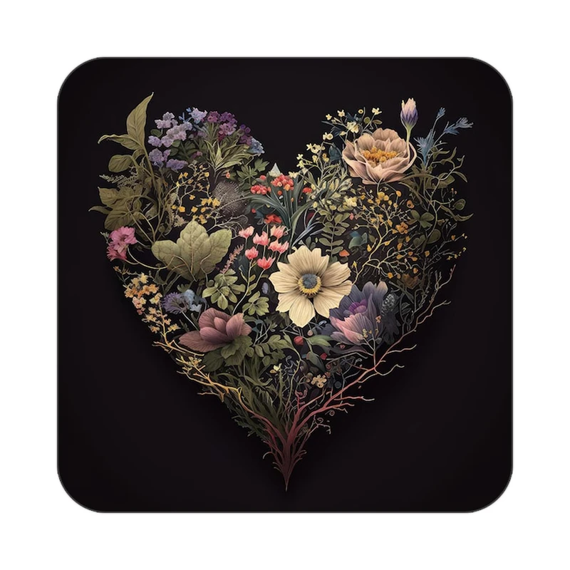 زیر لیوانی کاکتی مدل عاشقانه کد mp11853