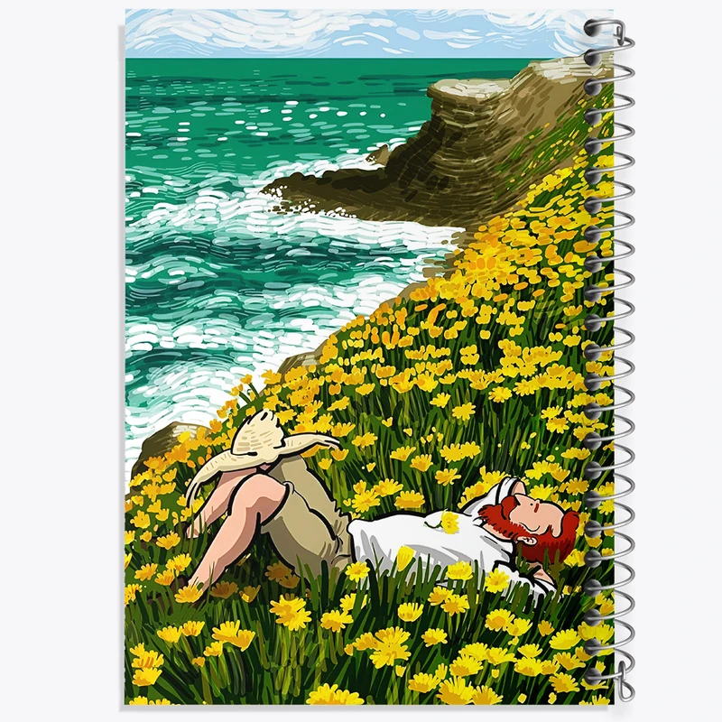 دفتر ژورنال نویسی 50 برگ خندالو مدل نقطه ای طرح ونسان ونگوگ کد F6495