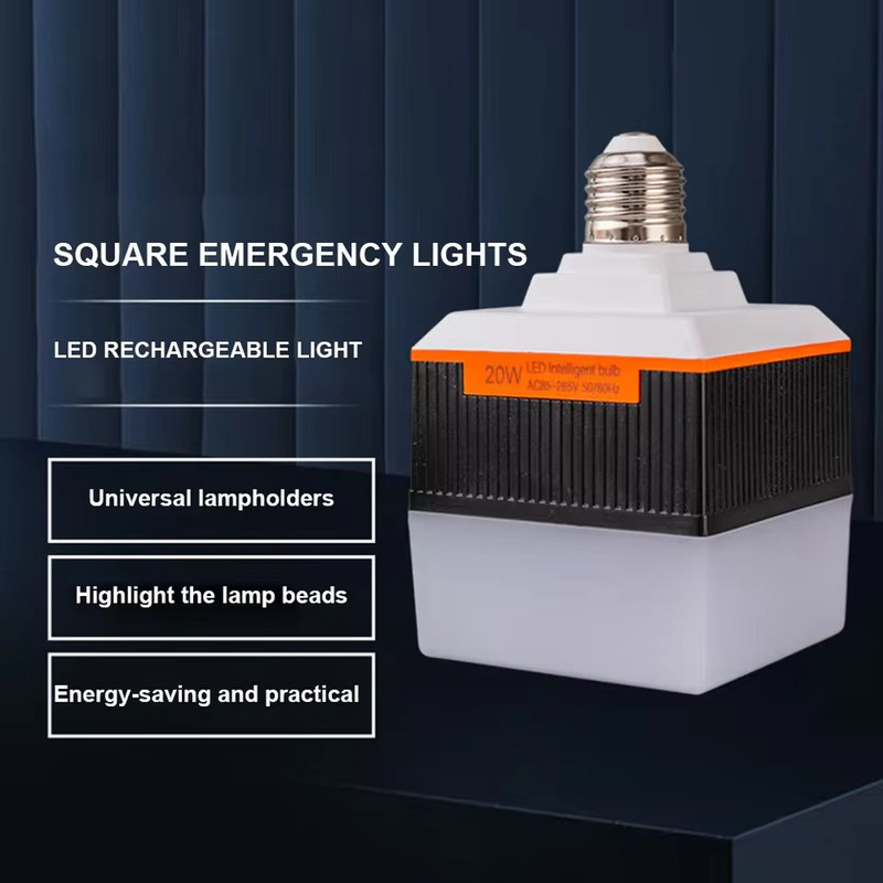 لامپ سرپیچی اضطراری مدل هوشمند کد BL-601 20W با نور مهتابی