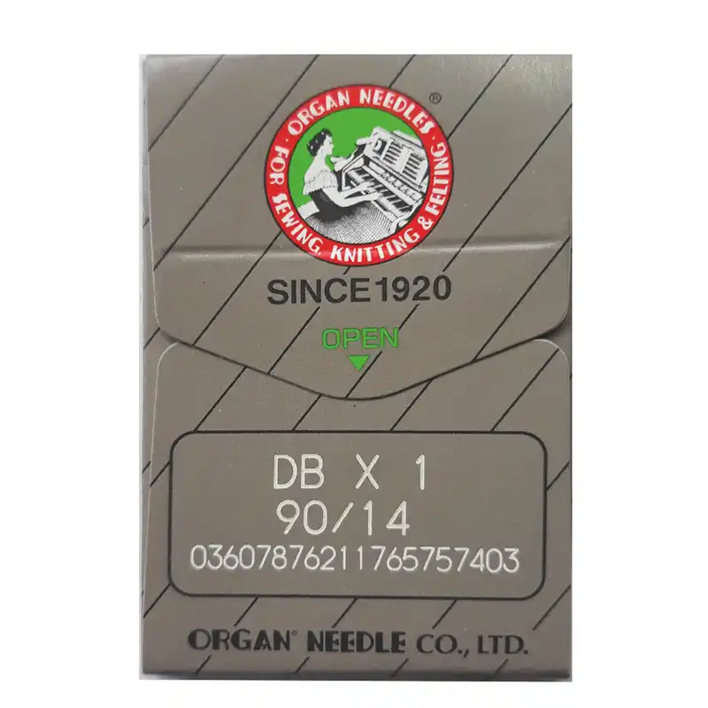 سوزن چرخ خیاطی ارگان طرح دی بی مدل راستا دوز کد DB14 بسته 10 عددی