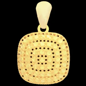 آویز گردنبند طلا 18 عیار زنانه طلای مستجابی مدل آوا تراش کد 07