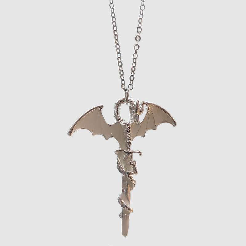 گردنبند دخترانه مدل شب تاب طرح دراگون محافظ شمشیر گردنبند دخترانه مدل شب تاب طرح دراگون محافظ شمشیر