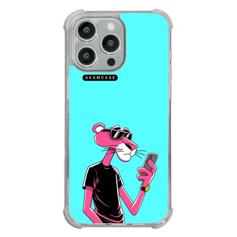 کاور آکام مدل AMC-WTA15PROMAX-PINK PANTHER1 مناسب برای گوشی موبایل اپل iPhone 15 Pro Max