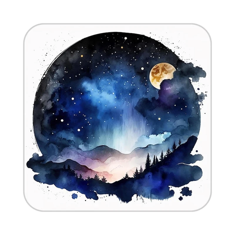 زیر لیوانی کاکتی طرح ماه و ستاره مدل mp53441