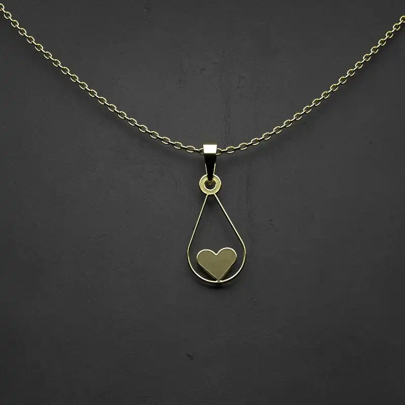 گردنبند طلا 18 عیار زنانه مدوپد مدل اشک کد CA10348