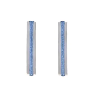 گوشواره نقره زنانه مدل سئول رنگ آبی