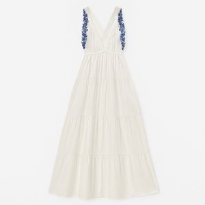 نقد و بررسی پیراهن یقه باز زنانه مدل گلدوزی توسط خریداران