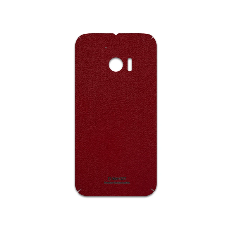 برچسب پوششی ماهوت مدل Red-Leather مناسب برای گوشی موبایل اچ تی سی 10