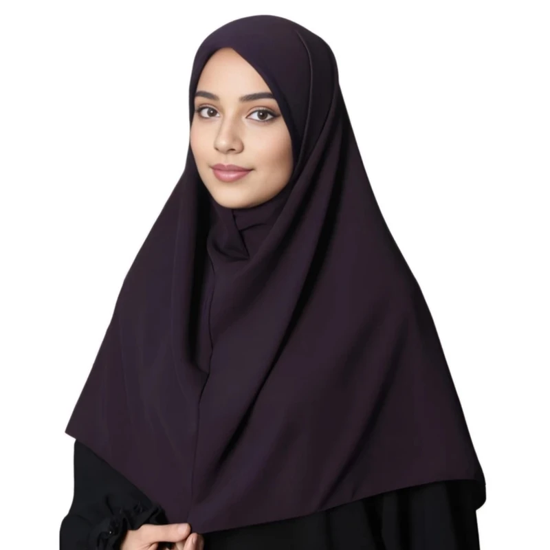 مقنعه مدل کرپ سایز 90 سانتی متر