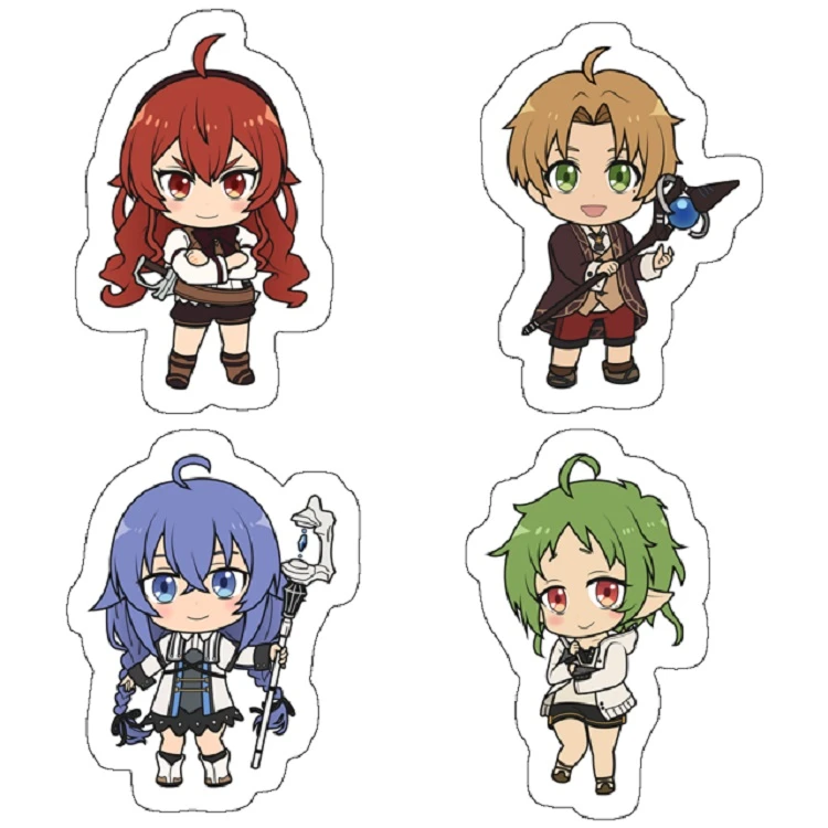 استیکر مدل Mushoku Tensei Chibis بسته 4 عددی