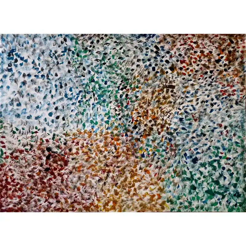 نقاشی مدل انتزاعی تکنیک رنگ روغن  آرا کد 25